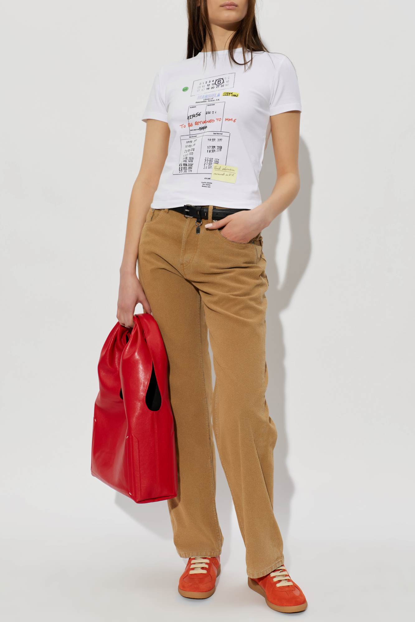 MM6 Maison Margiela T-shirt with a colorful print | Women's | Vitkac